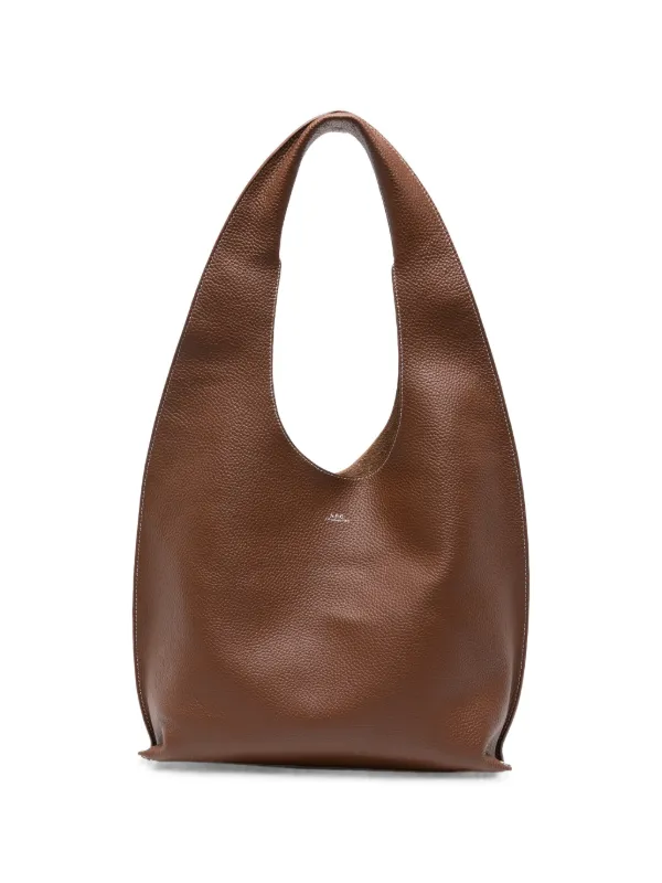 A.P.C. レザーショルダーバッグ | ブラウン | FARFETCH JP