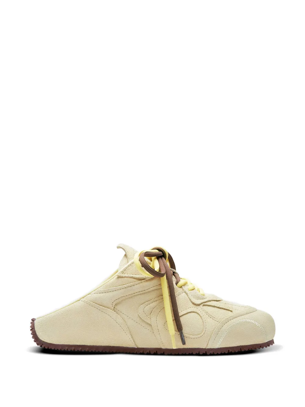 Axel Arigato Slow lace-up suede mules - Yellow