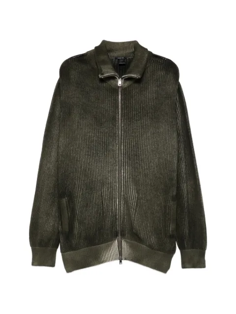 Avant Toi ribbed-knit zip-up sweater