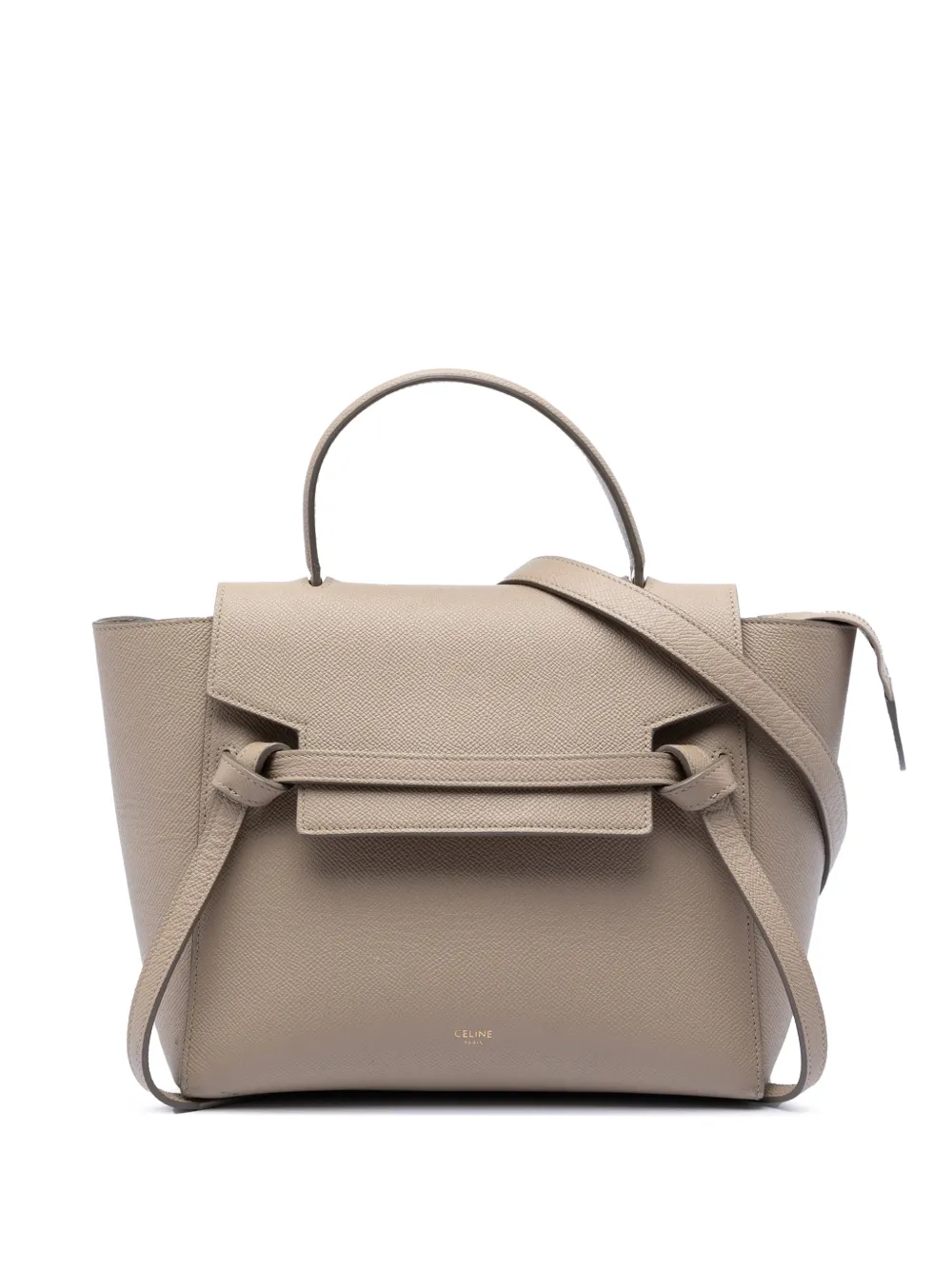 Celine Pre-Owned 2021 Micro Grained Calfskin Belt Bag satchel - Neutrals