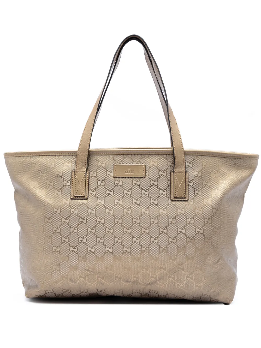 Gucci Pre-Owned 2016-2026 Medium GG Imprime tote bag - Oro