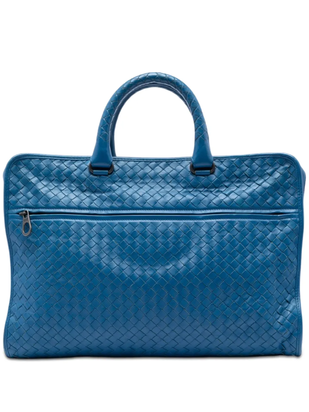 Bottega Veneta Pre-Owned 2012-2026 Nappa Intrecciato Briefcase business bag - Blu