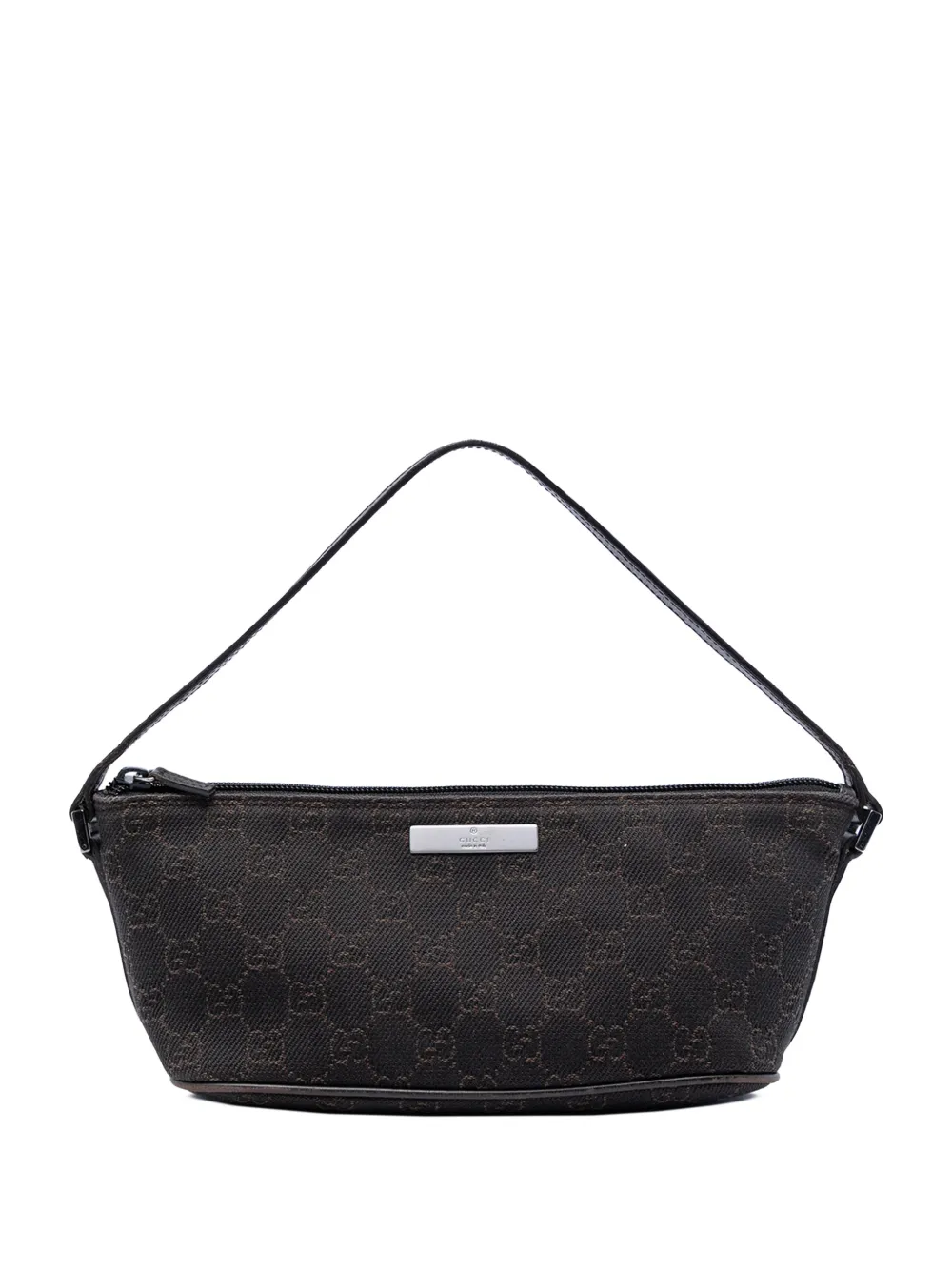 Gucci Pre-Owned 2000-2015 GG Denim Boat shoulder bag - Brown