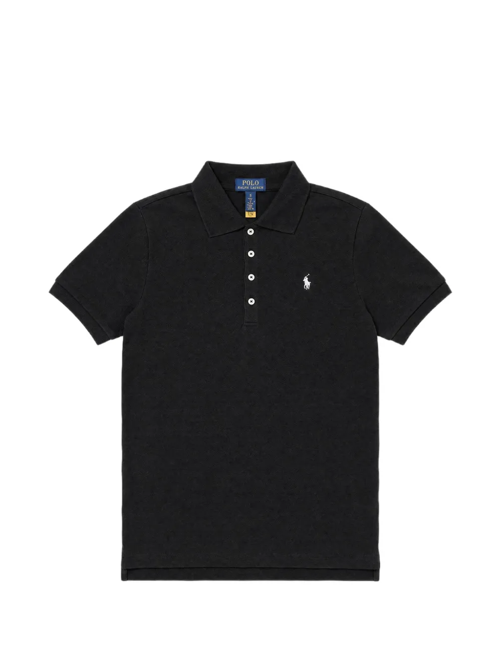 POLO RALPH LAUREN KIDS logo-embroidered piqué polo shirt - Nero