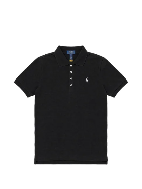POLO RALPH LAUREN KIDS logo-embroidered piqué polo shirt