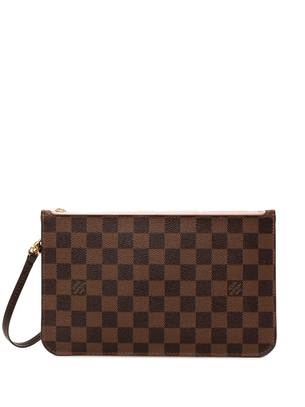 Louis Vuitton Pre-Owned 2016 Damier Ebene Neverfull Pochette clutch bag - Braun