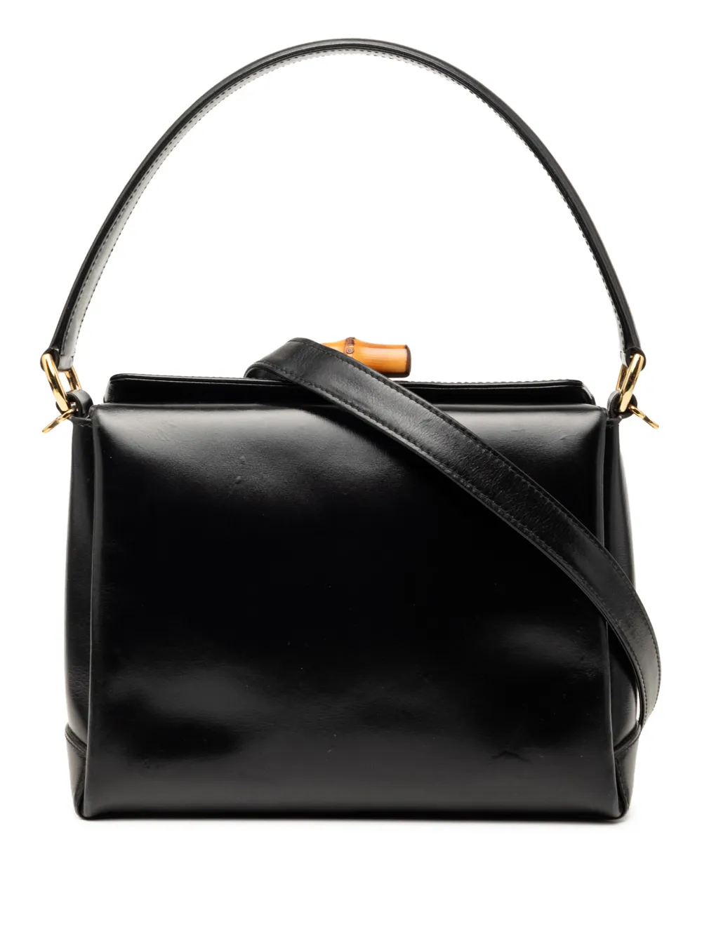 Gucci Pre-Owned 20th Century Smooth Calfskin Bamboo satchel - Black