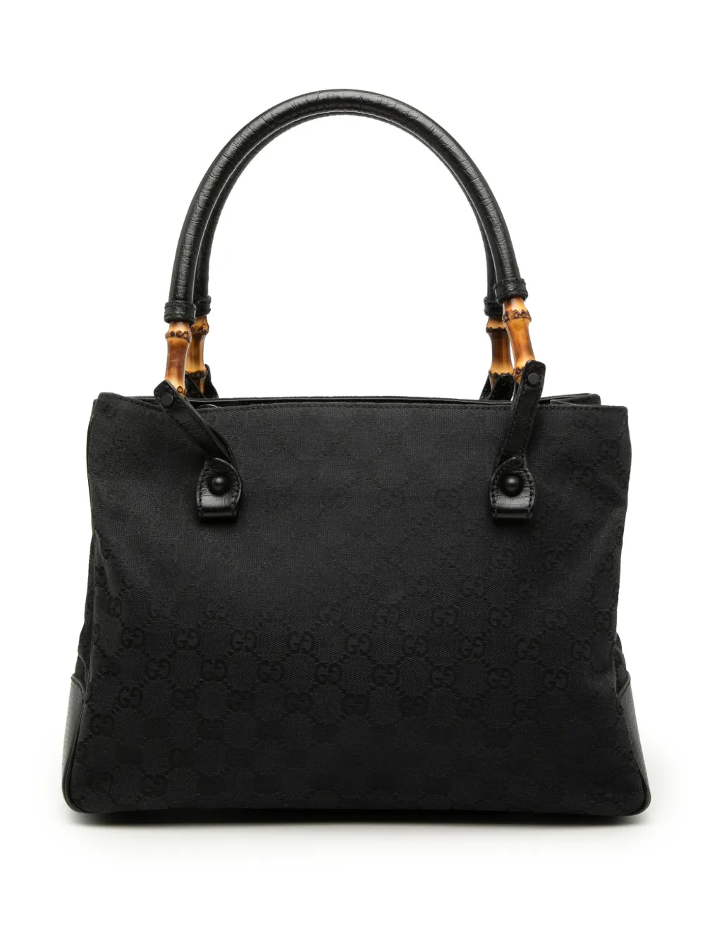 Gucci Pre-Owned 2000-2015 GG Canvas Bamboo tote bag - Nero