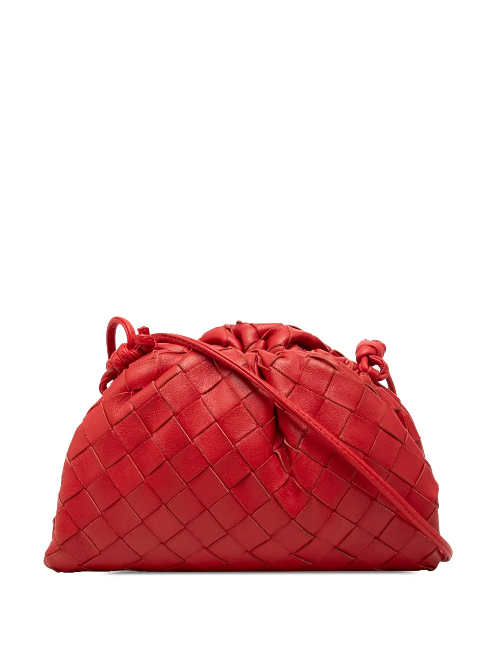 Bottega Veneta Pre-Owned 2012-2026 Nappa Intrecciato The Mini Pouch crossbody bag - Red
