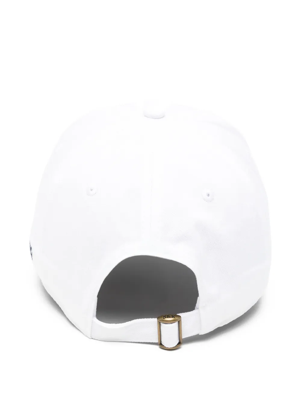 Sporty & Rich Honkbalpet met geborduurd logo Wit