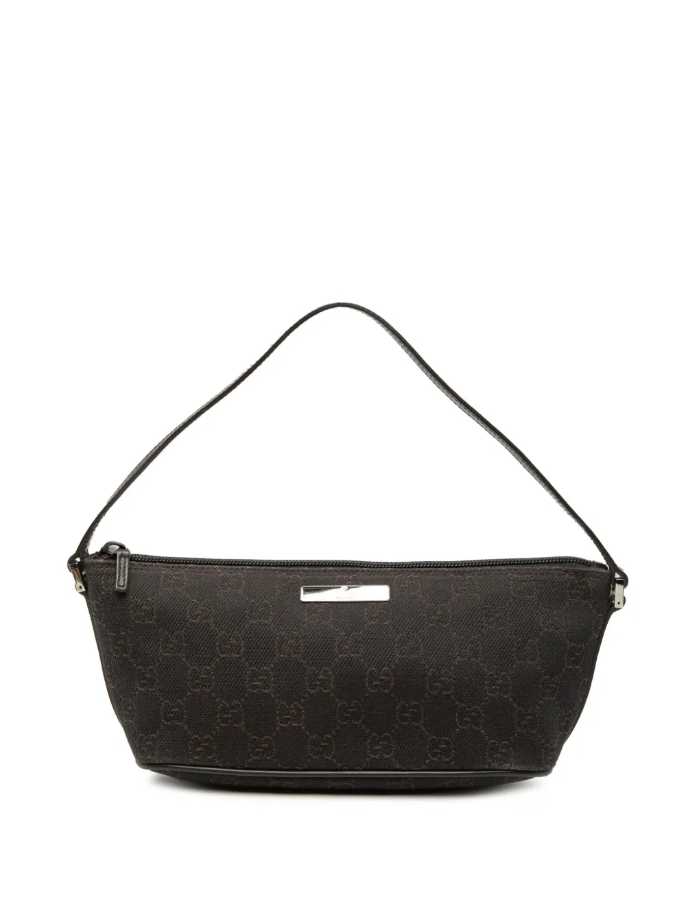 Gucci Pre-Owned 2000-2015 GG Denim Boat shoulder bag - Marrone