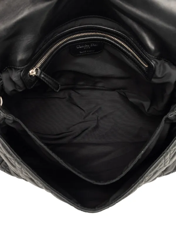 Christian Dior Pre-Owned 2010 Lambskin Cannage New Lock Shoulder