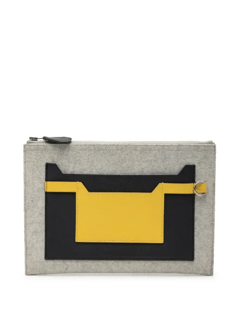Hermès Pre-Owned 2019 Epsom and Felt Toodoo 29 clutch bag