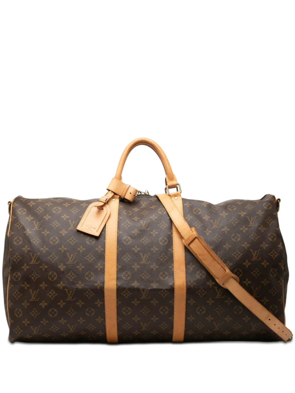 Louis Vuitton Pre-Owned 2002 Monogram Keepall Bandouliere 60 travel bag - Marrone