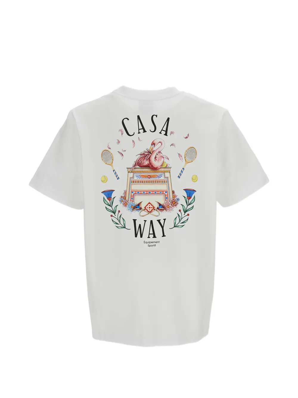 Casablanca Classic logo-print short-sleeved T-shirt Wit