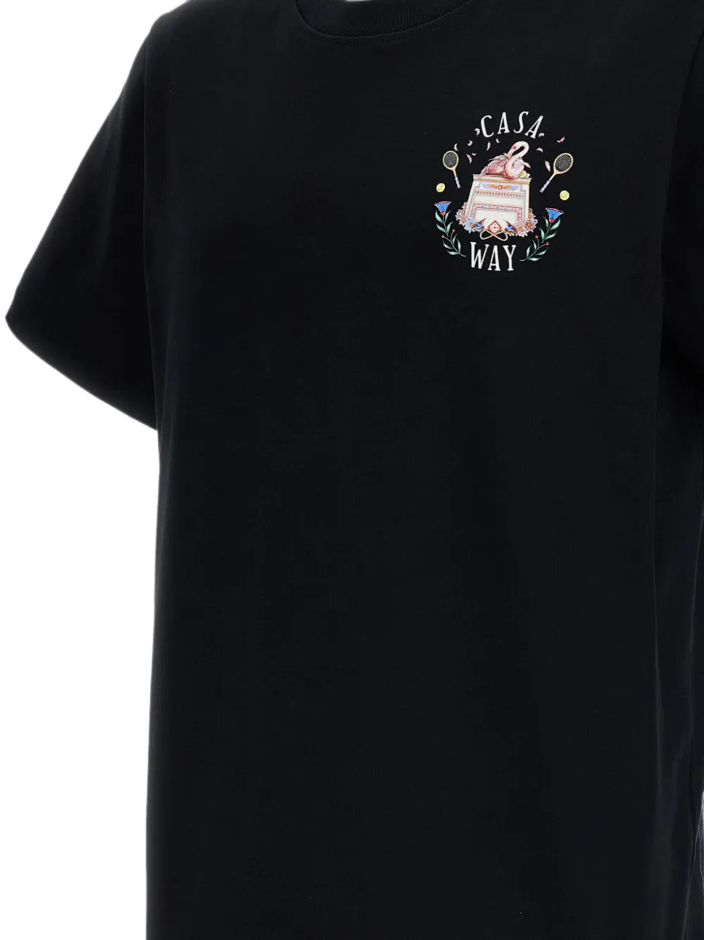 Casablanca T-shirt met print Zwart