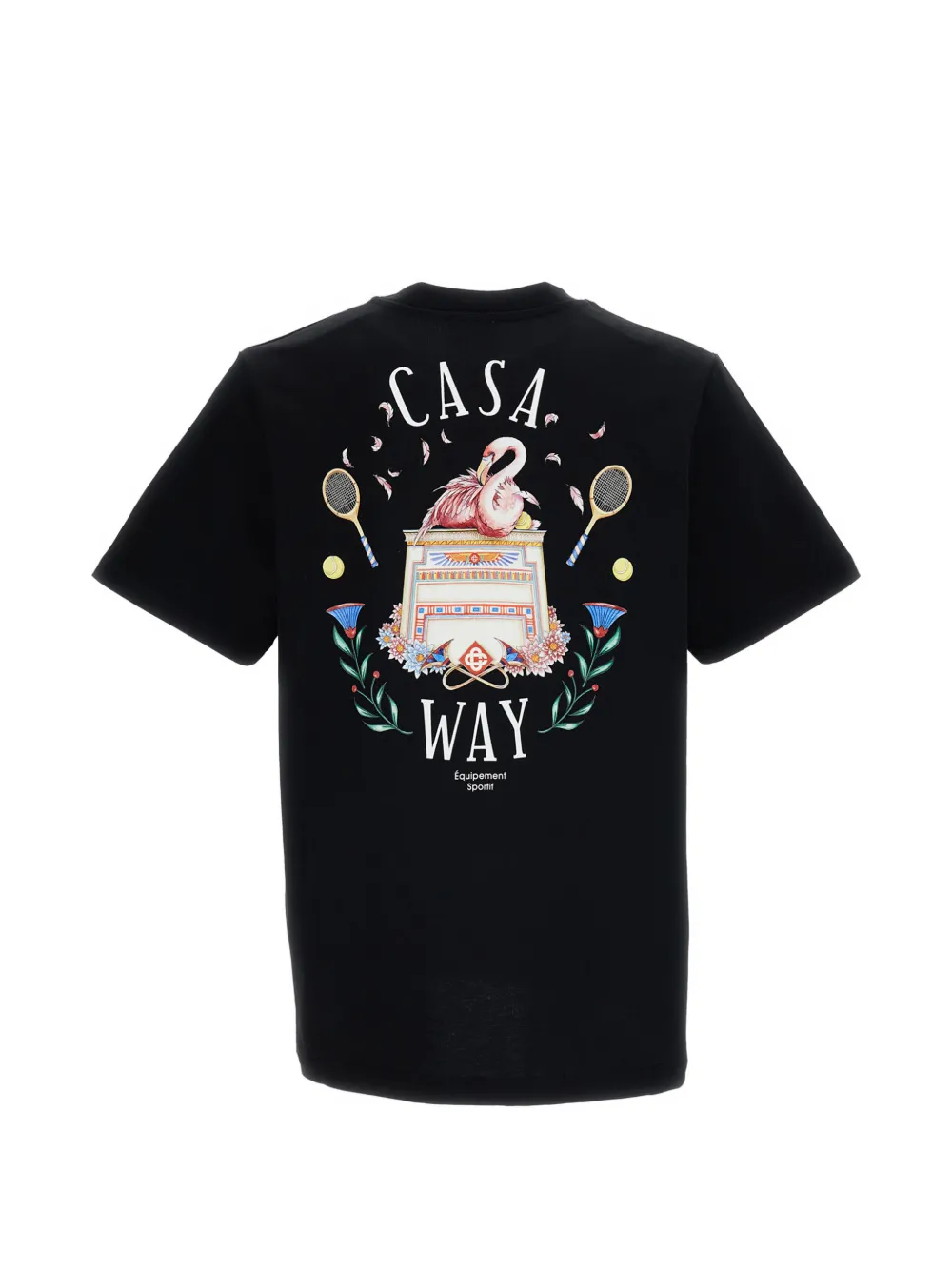 Casablanca T-shirt met print Zwart