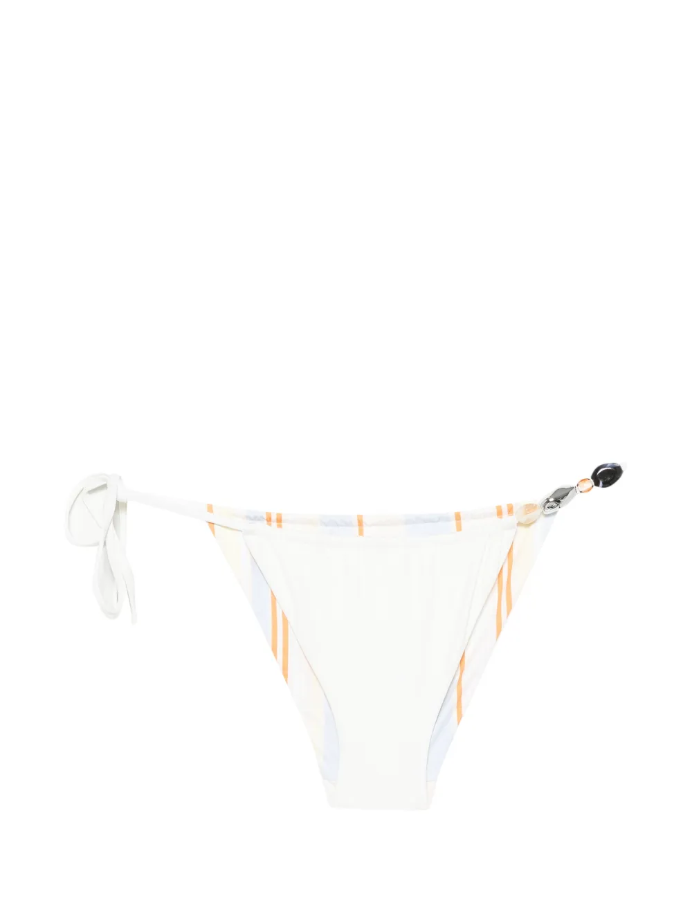 SIR. bead-embellished striped bikini bottoms - Bianco