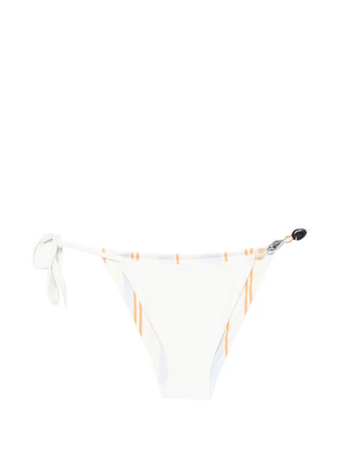 SIR. bead-embellished striped bikini bottoms