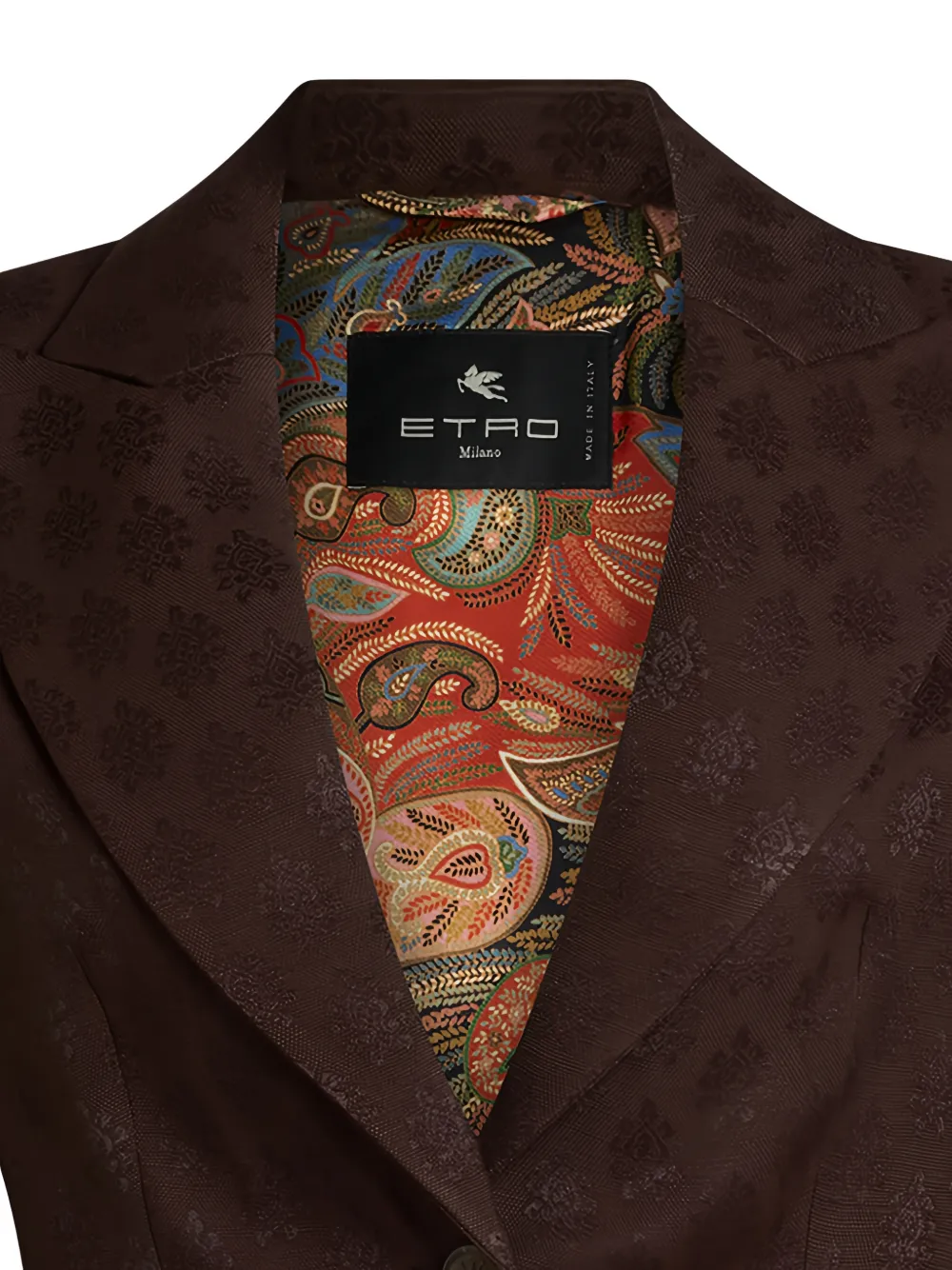 ETRO Blazer met jacquard Bruin