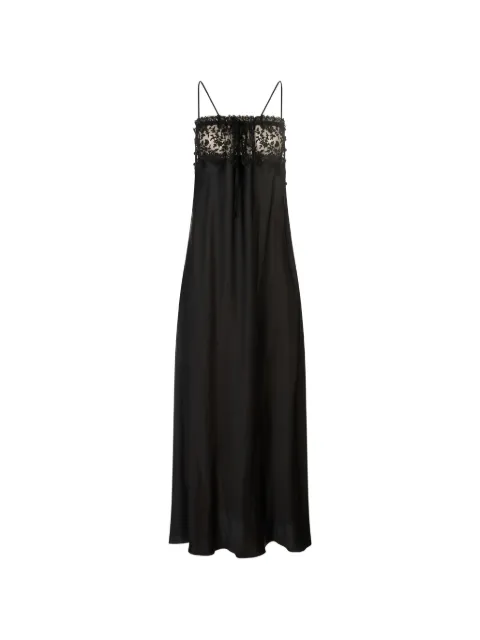 Chloé lace-trimmed maxi slip dress