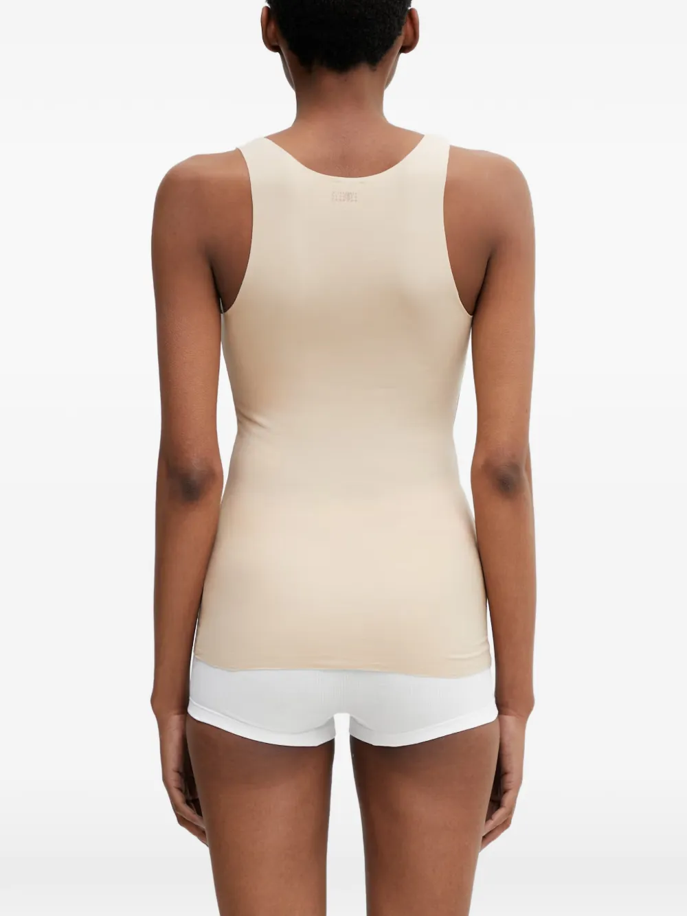 MM6 Maison Margiela Tanktop met logoprint Beige
