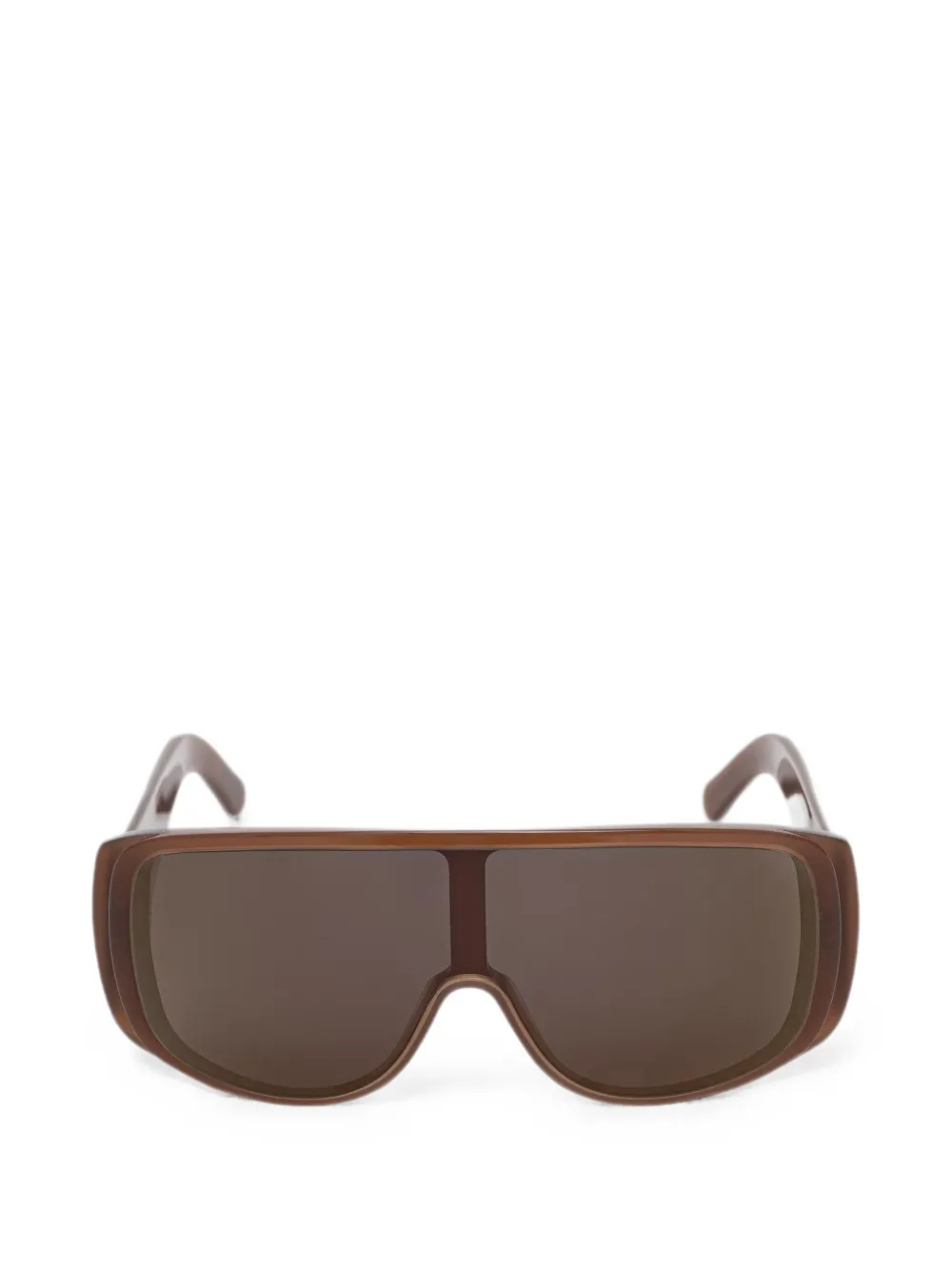 MM6 Maison Margiela shield-frame sunglasses - Marrone