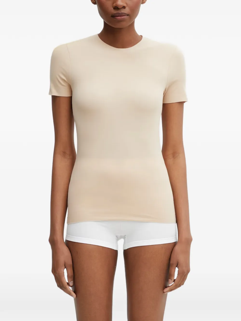 MM6 Maison Margiela T-Shirt mit Logo-Print - Nude