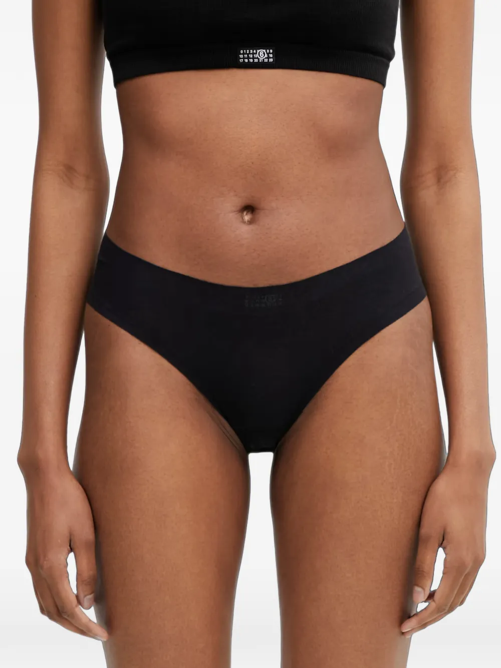 MM6 Maison Margiela logo-print briefs - Nero