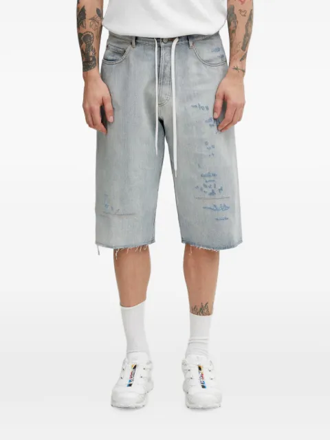 MM6 Maison Margiela distressed drawstring shorts