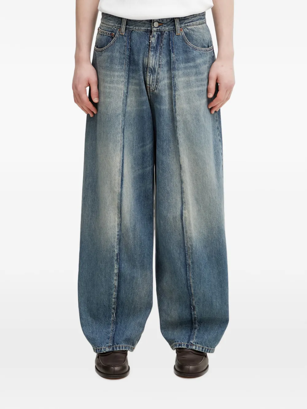 MM6 Maison Margiela wide-leg jeans - Blu