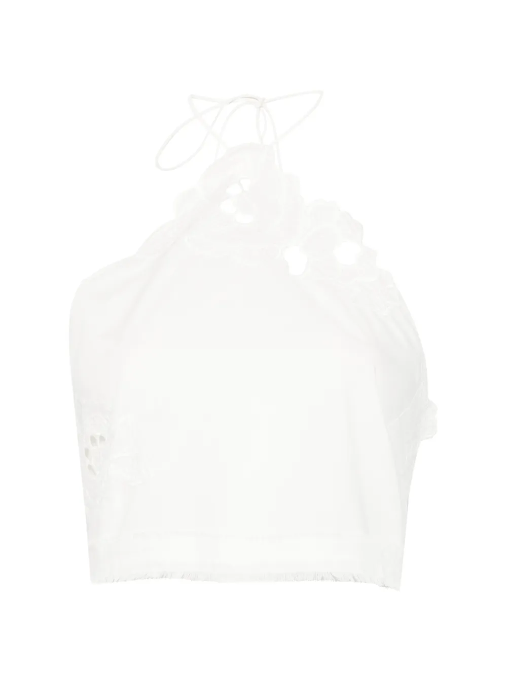 SIR. Klara floral-embroidered top - Weiß