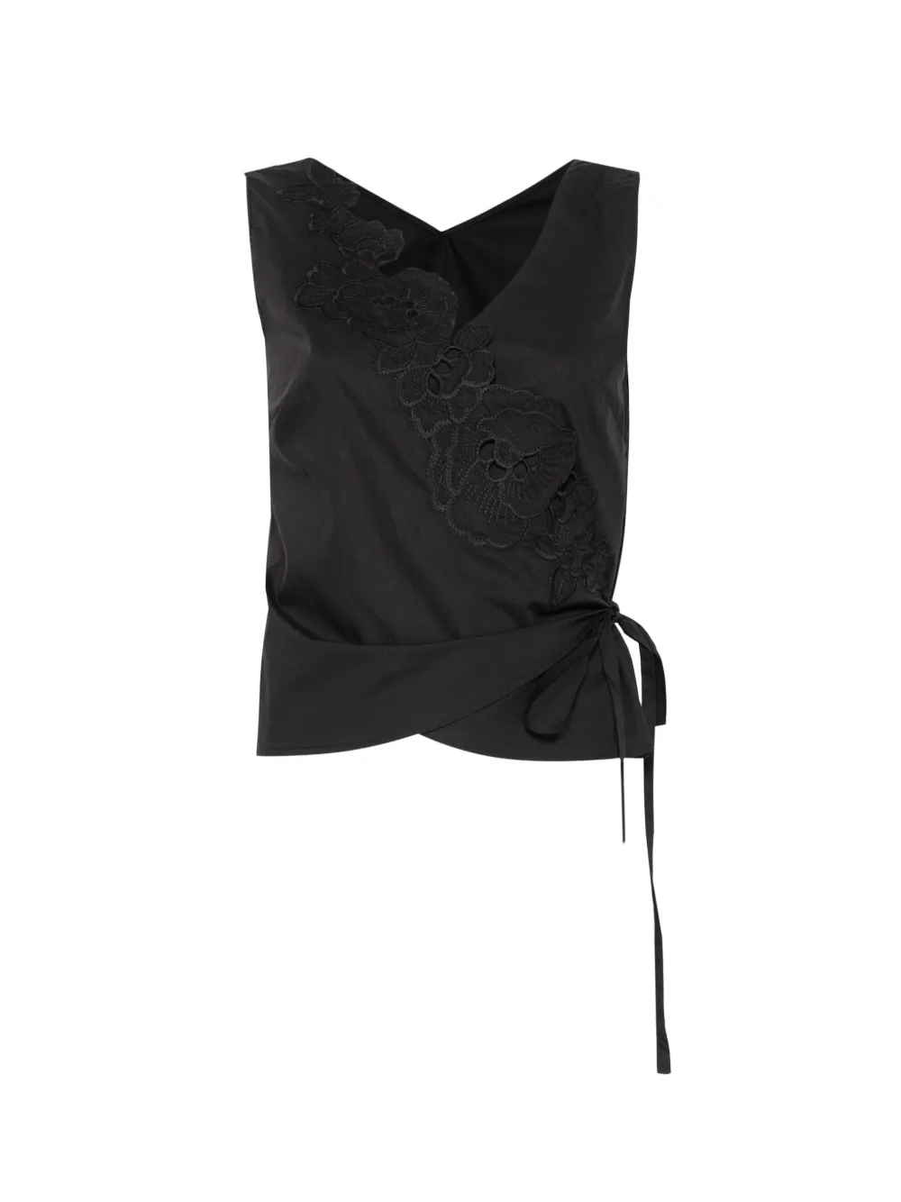 SIR. Klara wrap top - Nero
