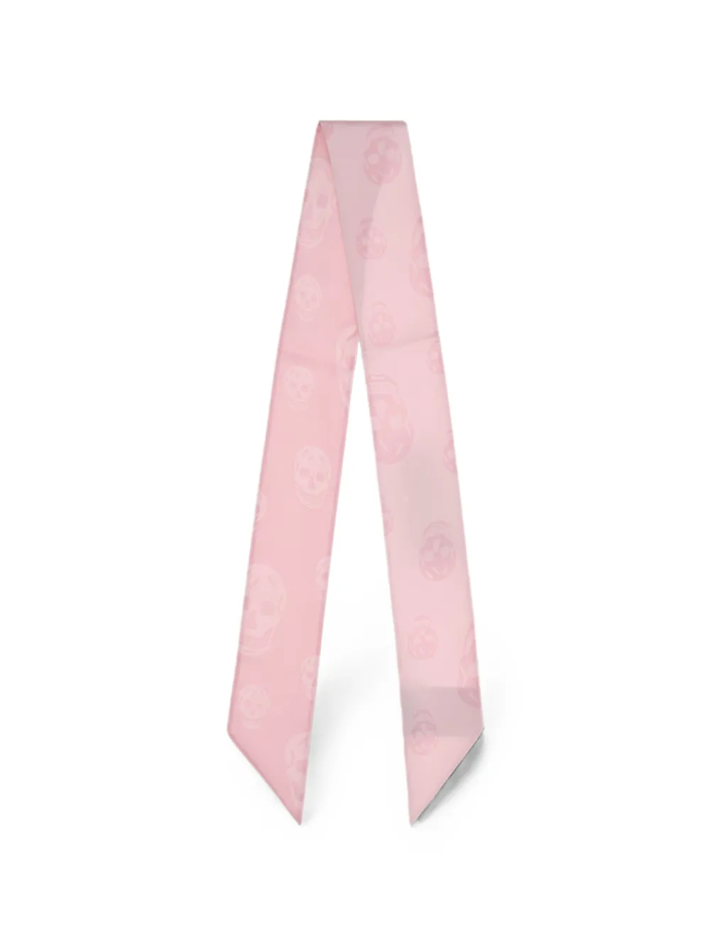 Alexander McQueen Skull zijden sjaal Roze