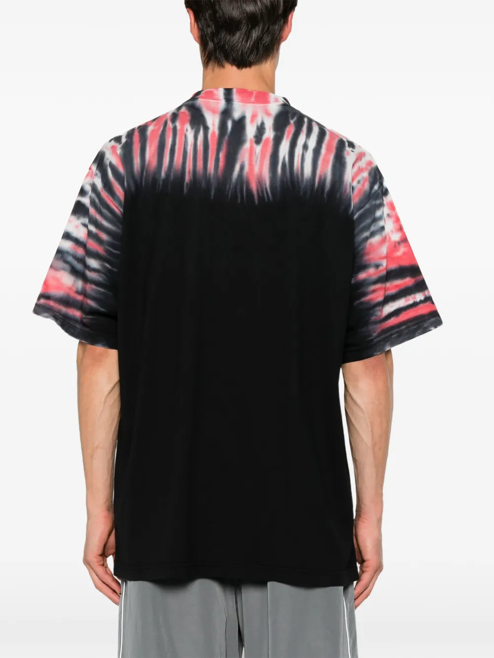 Balenciaga T-shirt met tie-dye print Zwart