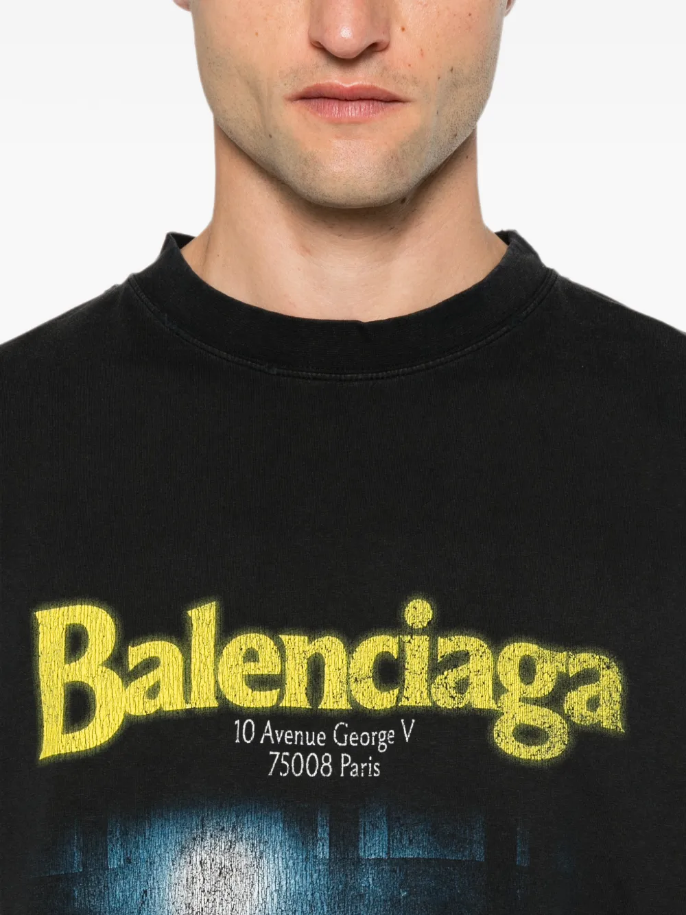 Balenciaga The Address T-shirt Grijs