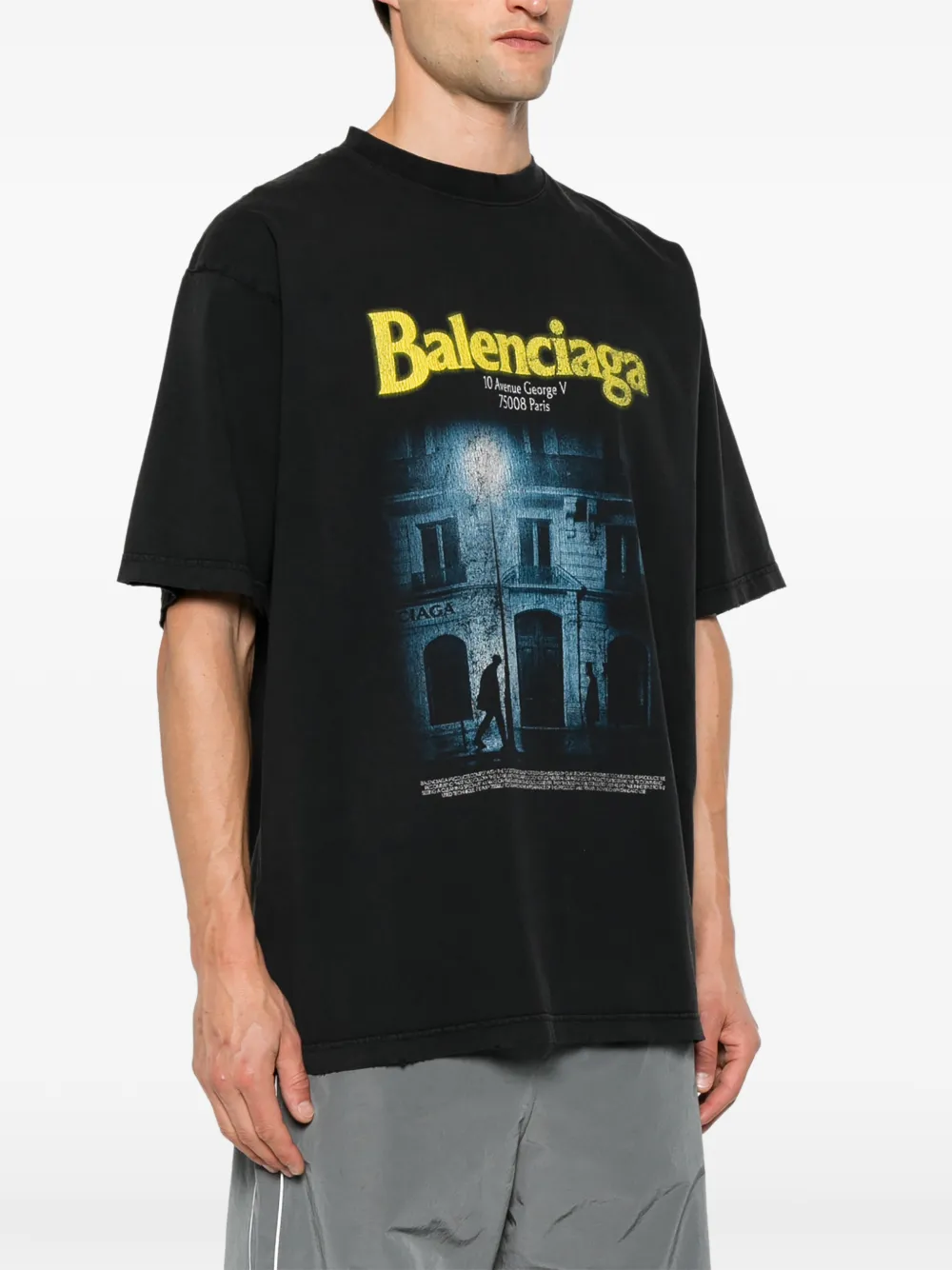 Balenciaga The Address T-shirt Grijs
