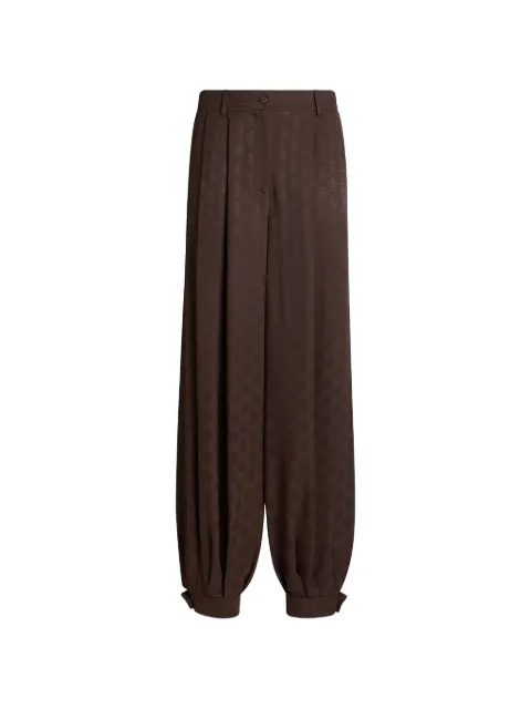 ETRO jacquard-pattern cuffed trousers