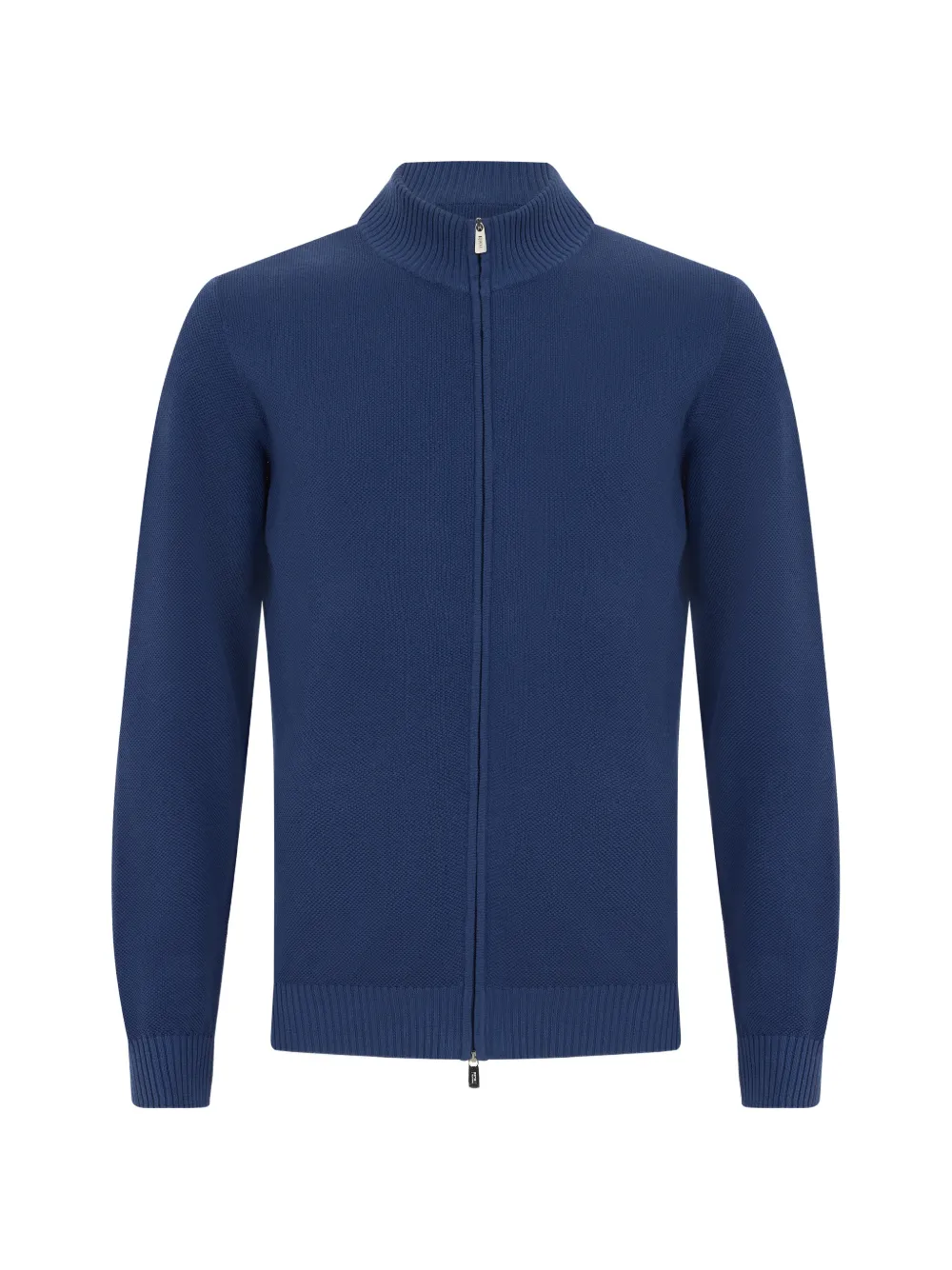 Fedeli high-neck zip-up cardigan - Blau