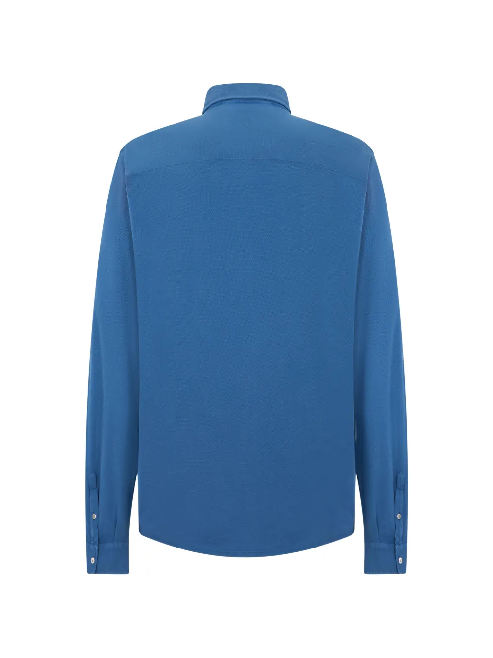  Fedeli Long-sleeve Button-down Shirt - Bleu 