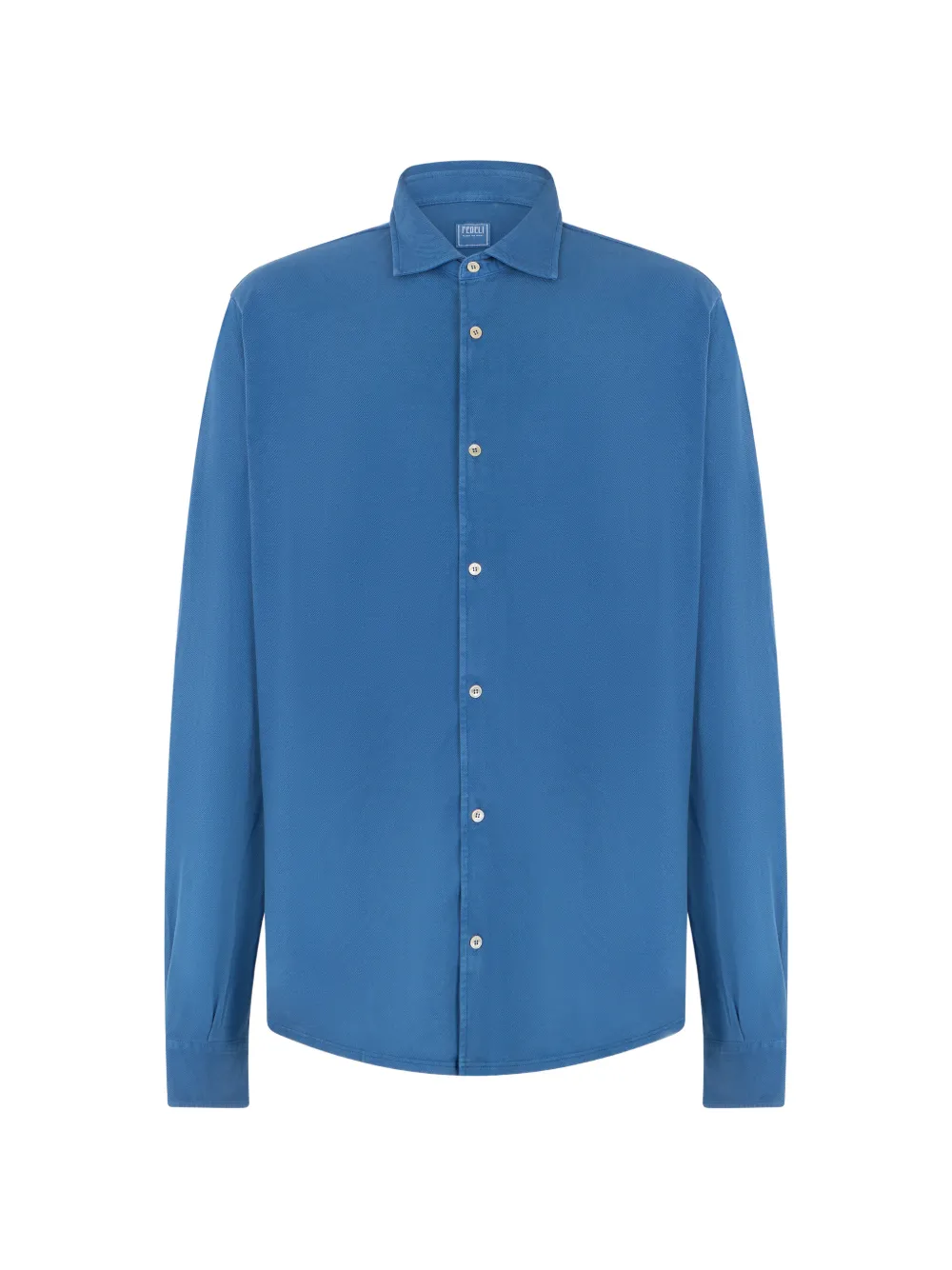 Fedeli long-sleeve button-down shirt - Blu