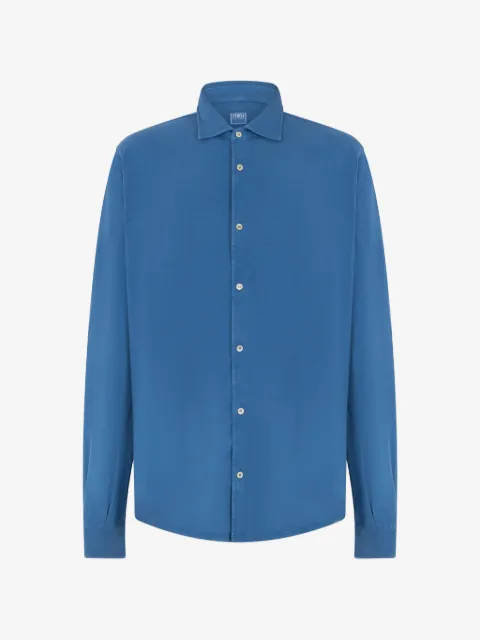 Fedeli long-sleeve button-down shirt