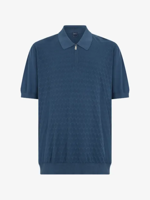 Fedeli polo zippé à motif géométrique