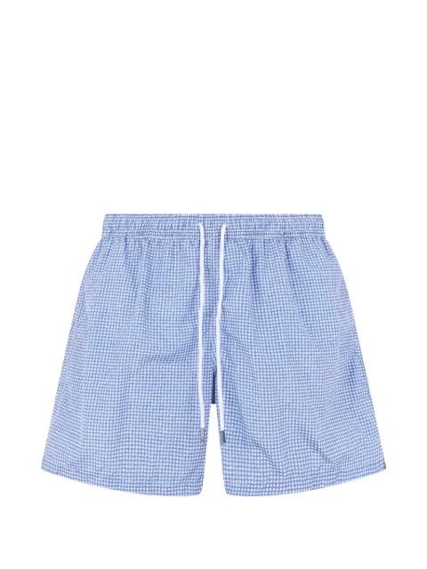 Fedeli geometric-print drawstring swim shorts