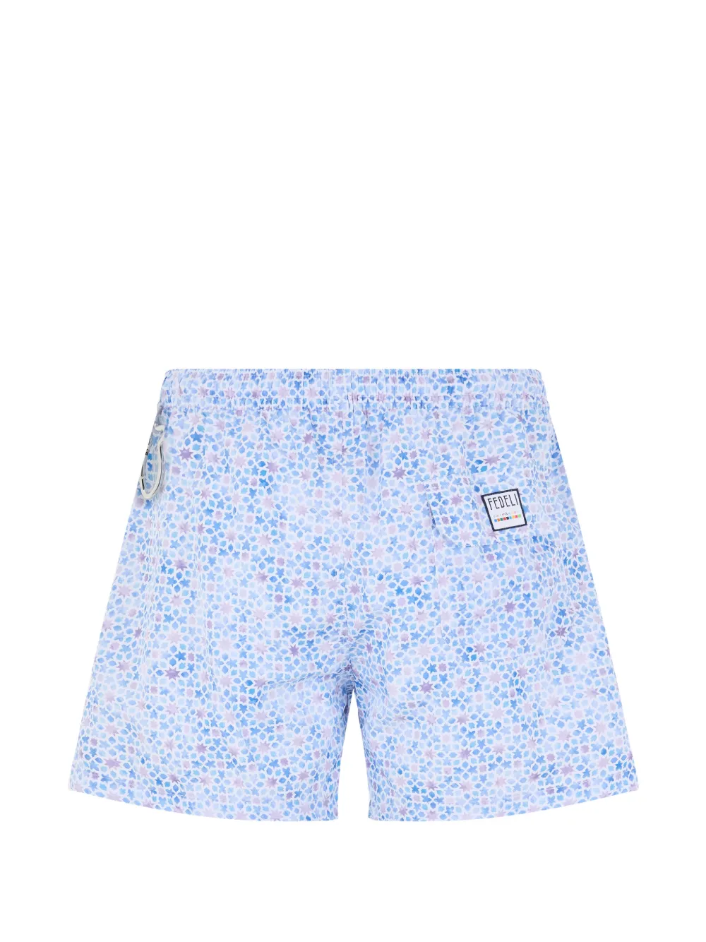 Fedeli Zwembroek met geometrische print Blauw