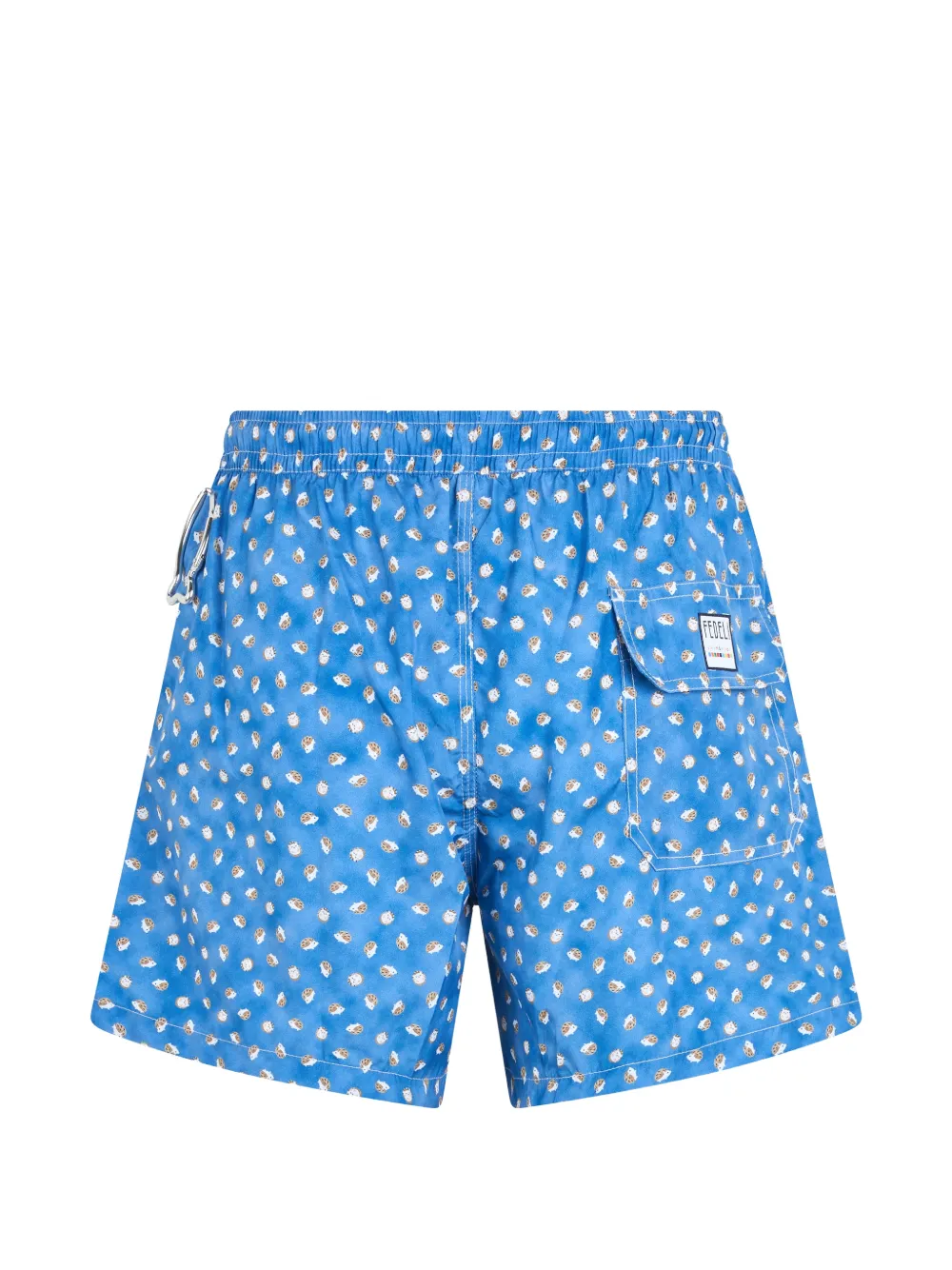 Fedeli Zwembroek met trekkoord en egelprint Blauw
