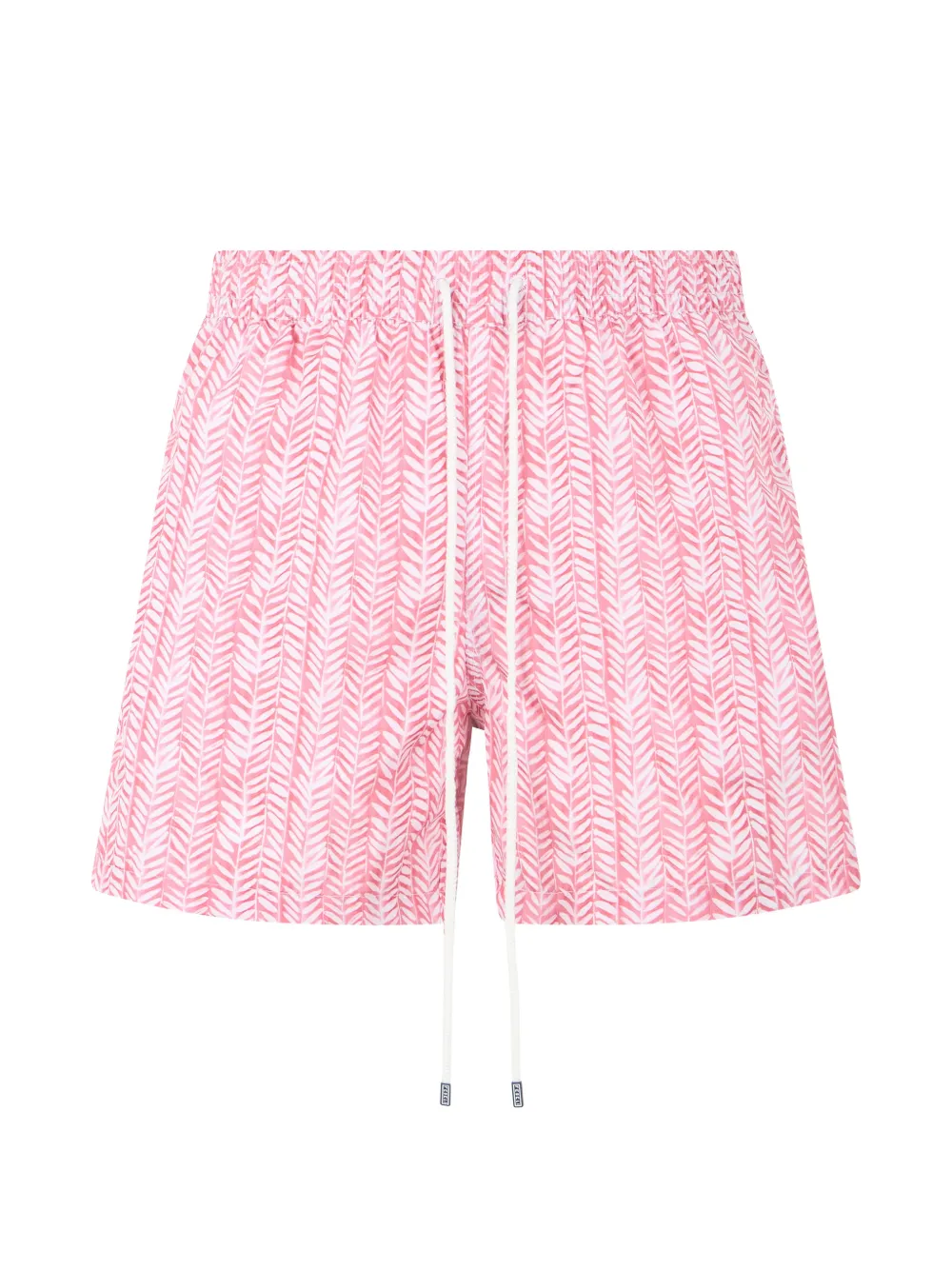 Fedeli leaf-print drawstring swim shorts - Rosa