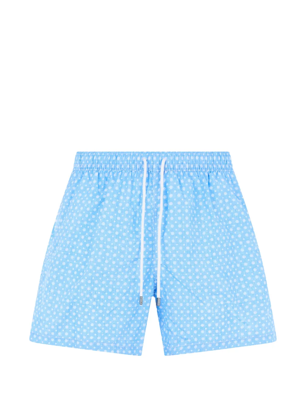 Fedeli floral-print drawstring swim shorts - Blau