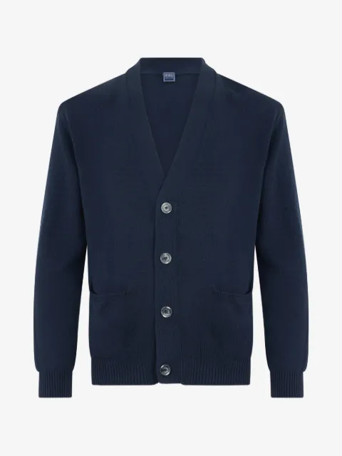 Fedeli V-neck button-up cardigan