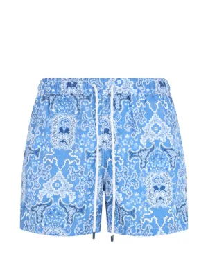 RHUDE graphic-print Drawstring Swim Shorts | Green | FARFETCH